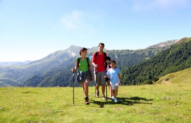 Balade en montagne en famille