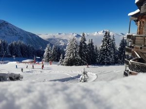 Vue pistes de ski