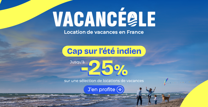 Jusqu'� - 25% sur vos vacances